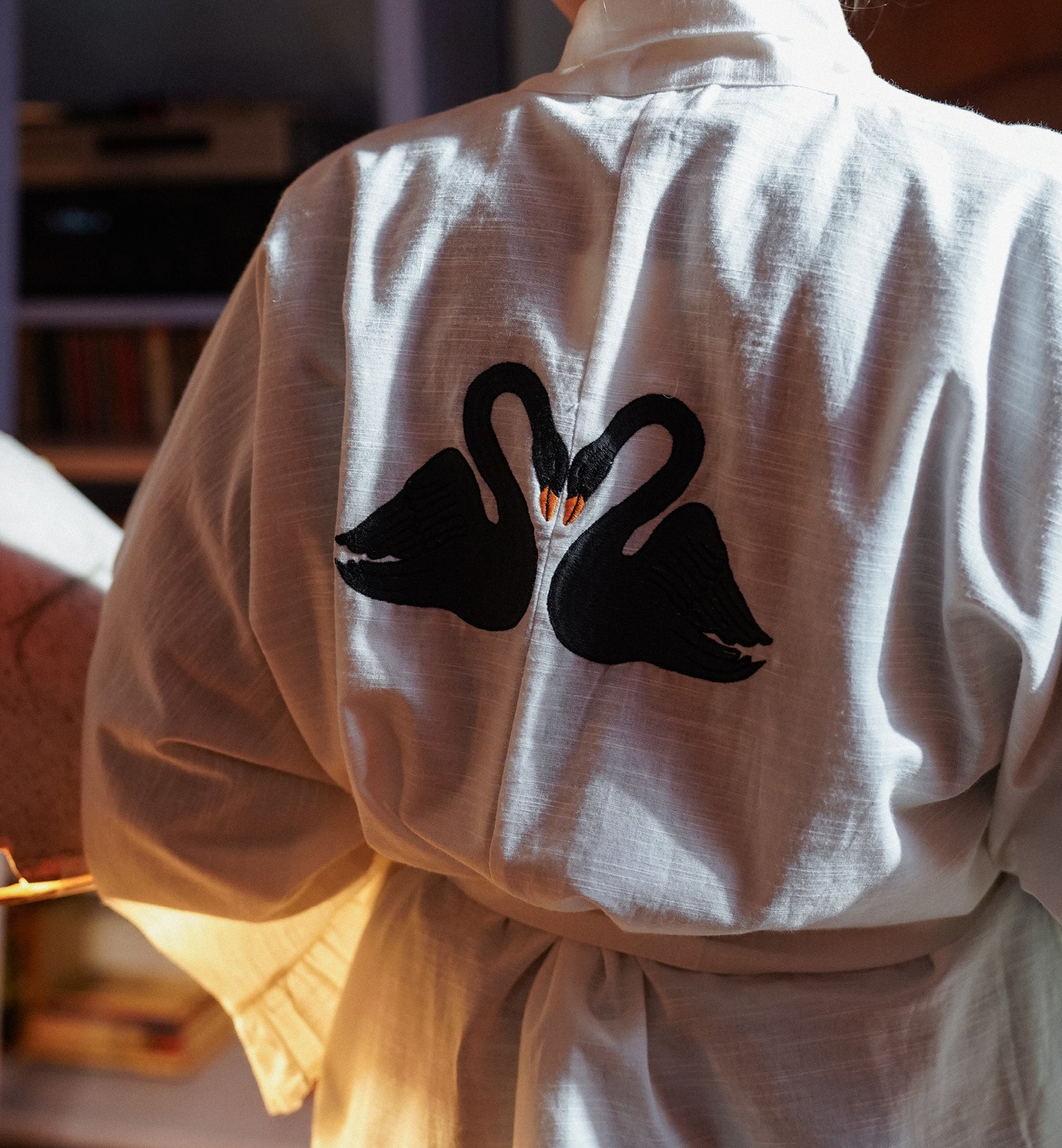 Svart svane kimono