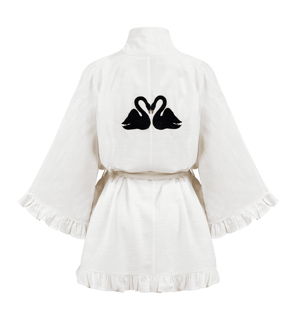 Svart svane kimono