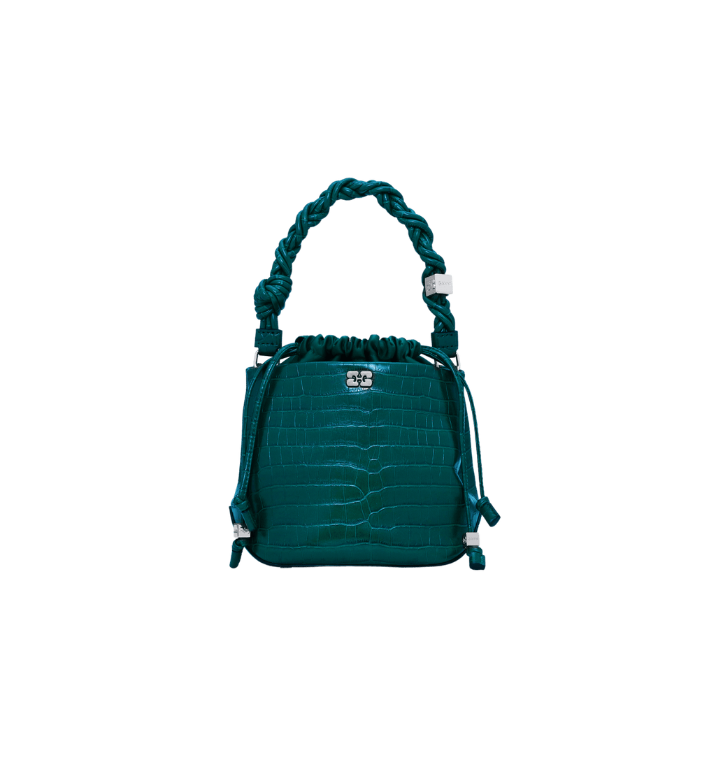 GANNI Croco Bou Buckleveske
