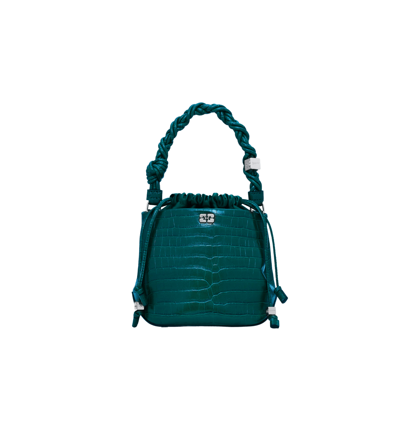 GANNI Croco Bou Buckleveske