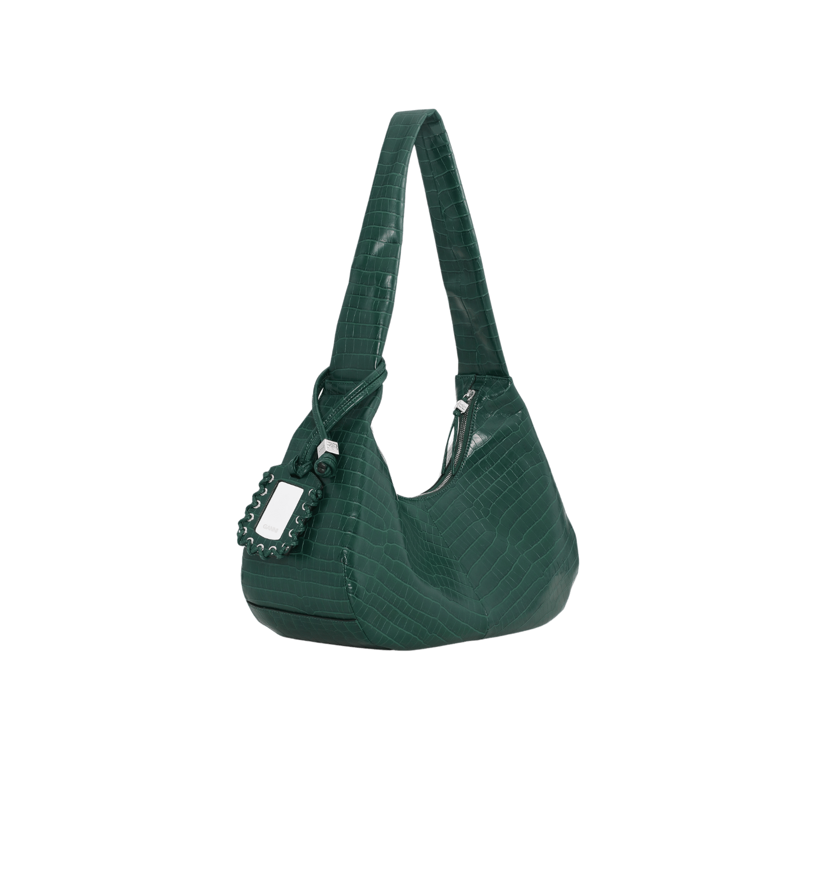GANNI Bou Veske Hobo Medium Croco