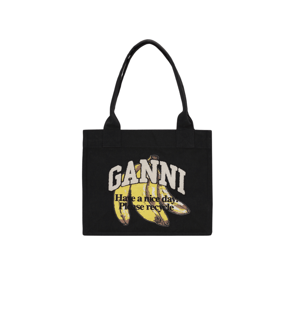GANNI Bananprint Enkel Handleveske