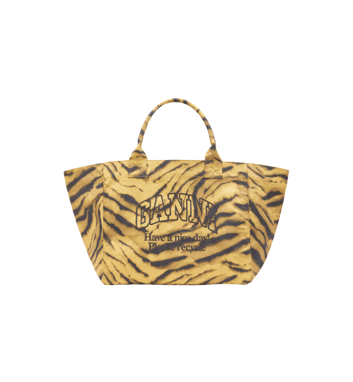 GANNI XXL Lomme Trykk Zebra Shopper