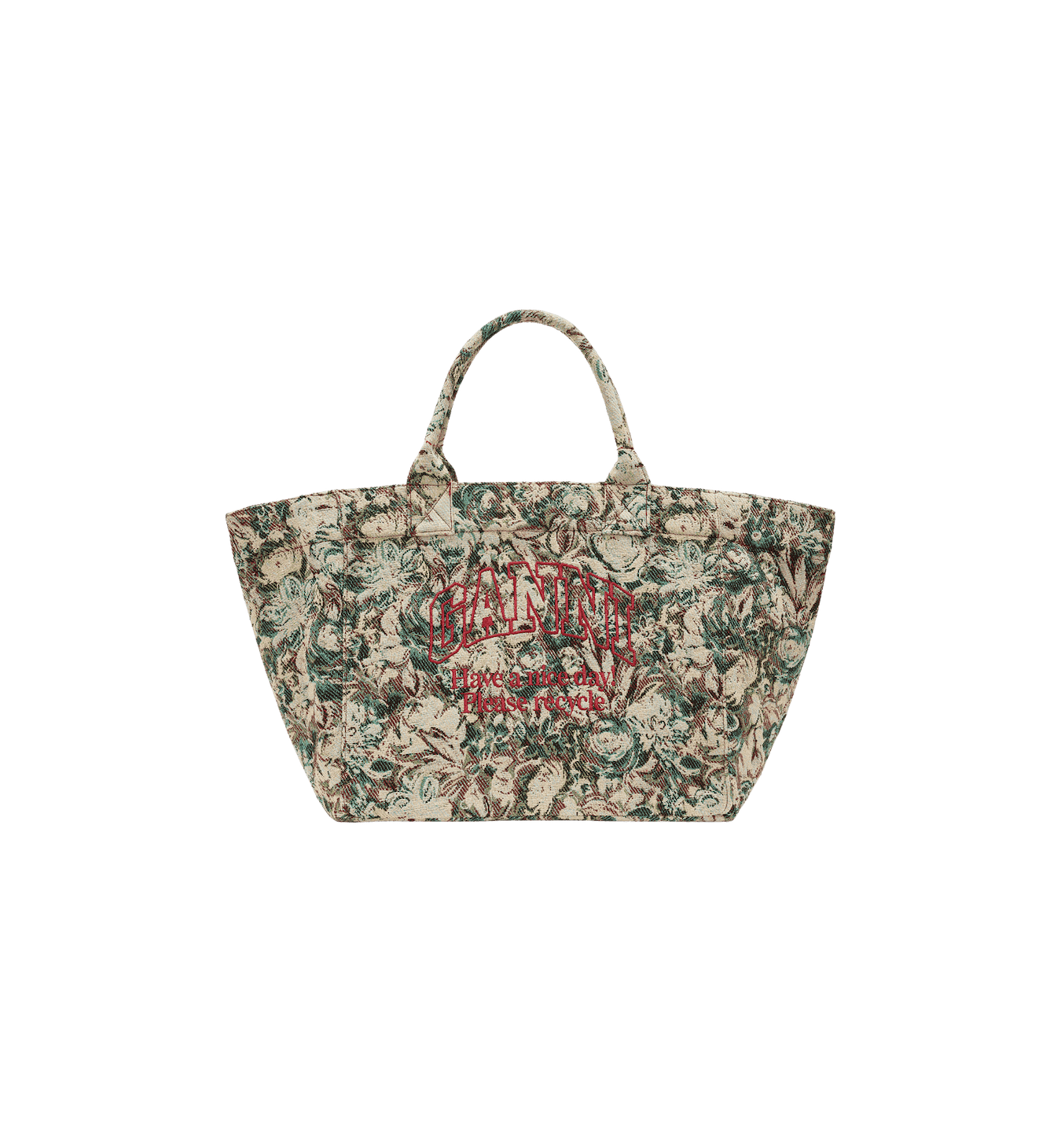 GANNI XXL Trykk Tapis Reversibel Shopper