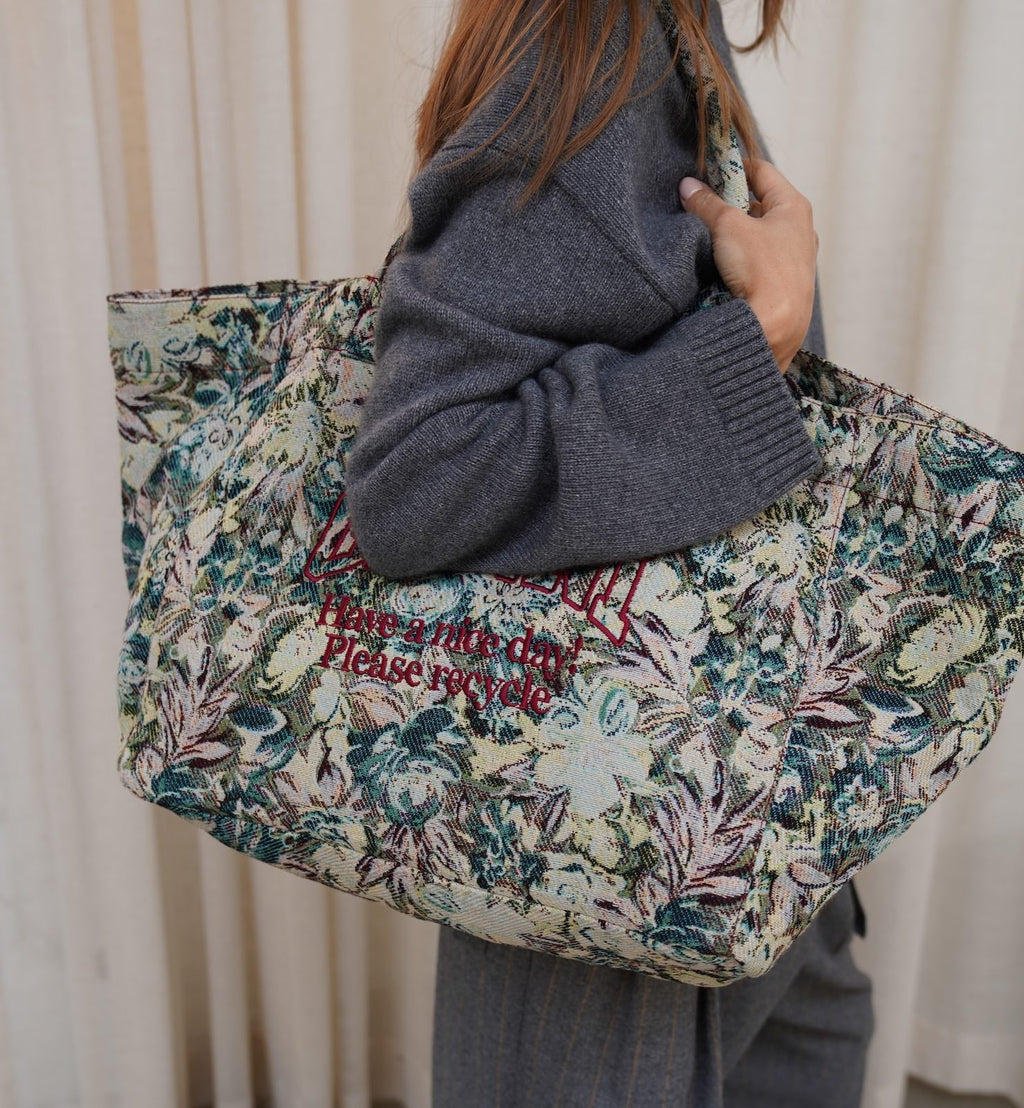 GANNI XXL Trykk Tapis Reversibel Shopper