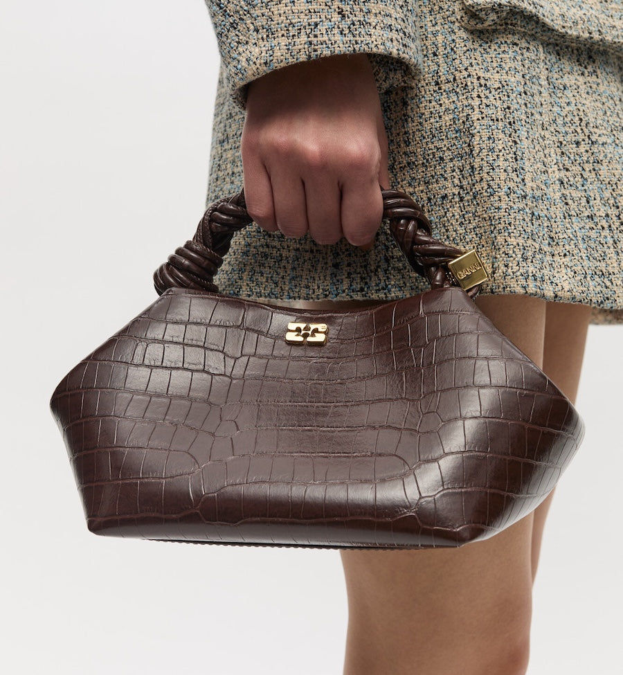 GANNI Croco Bou Bag