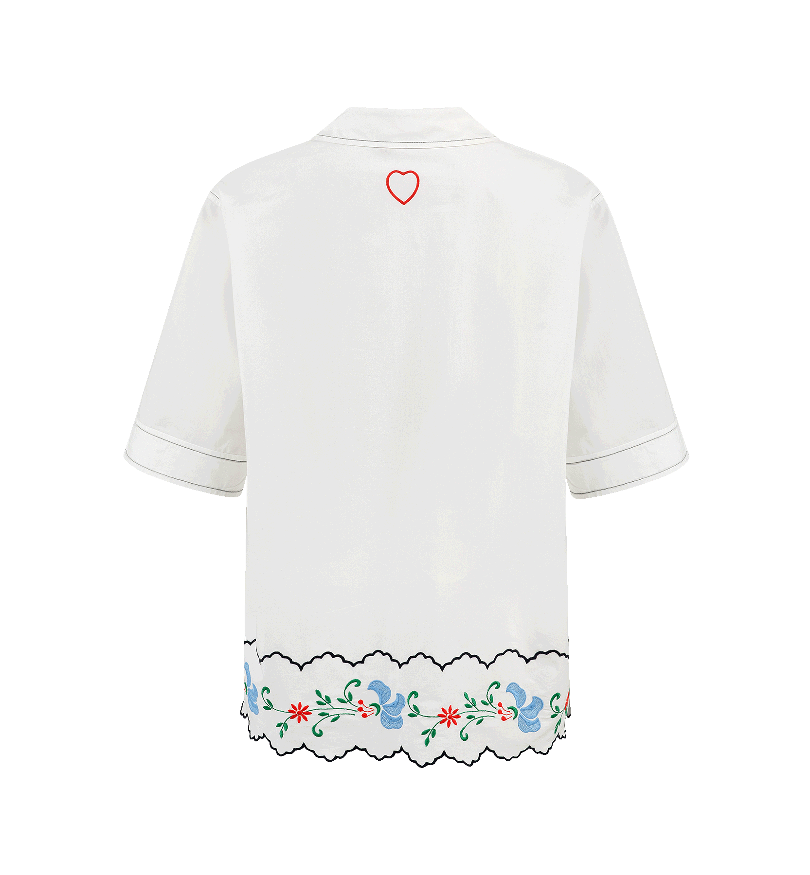 Stella Nova Fargede Broderte Oversized Skjorte