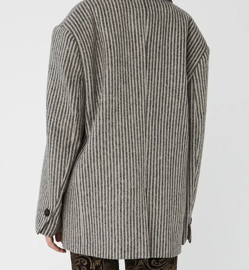 Stella Nova Vevd Ull Oversized Blazer