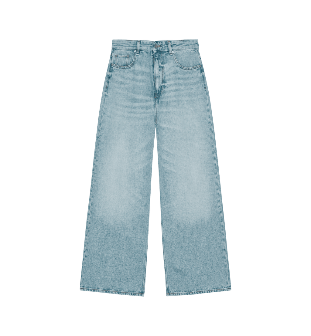 GANNI Rigid Denim Baggy Jeanser