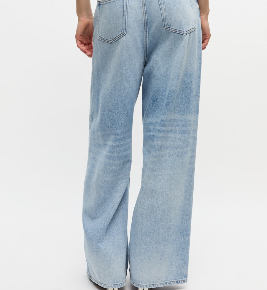 GANNI Rigid Denim Baggy Jeanser