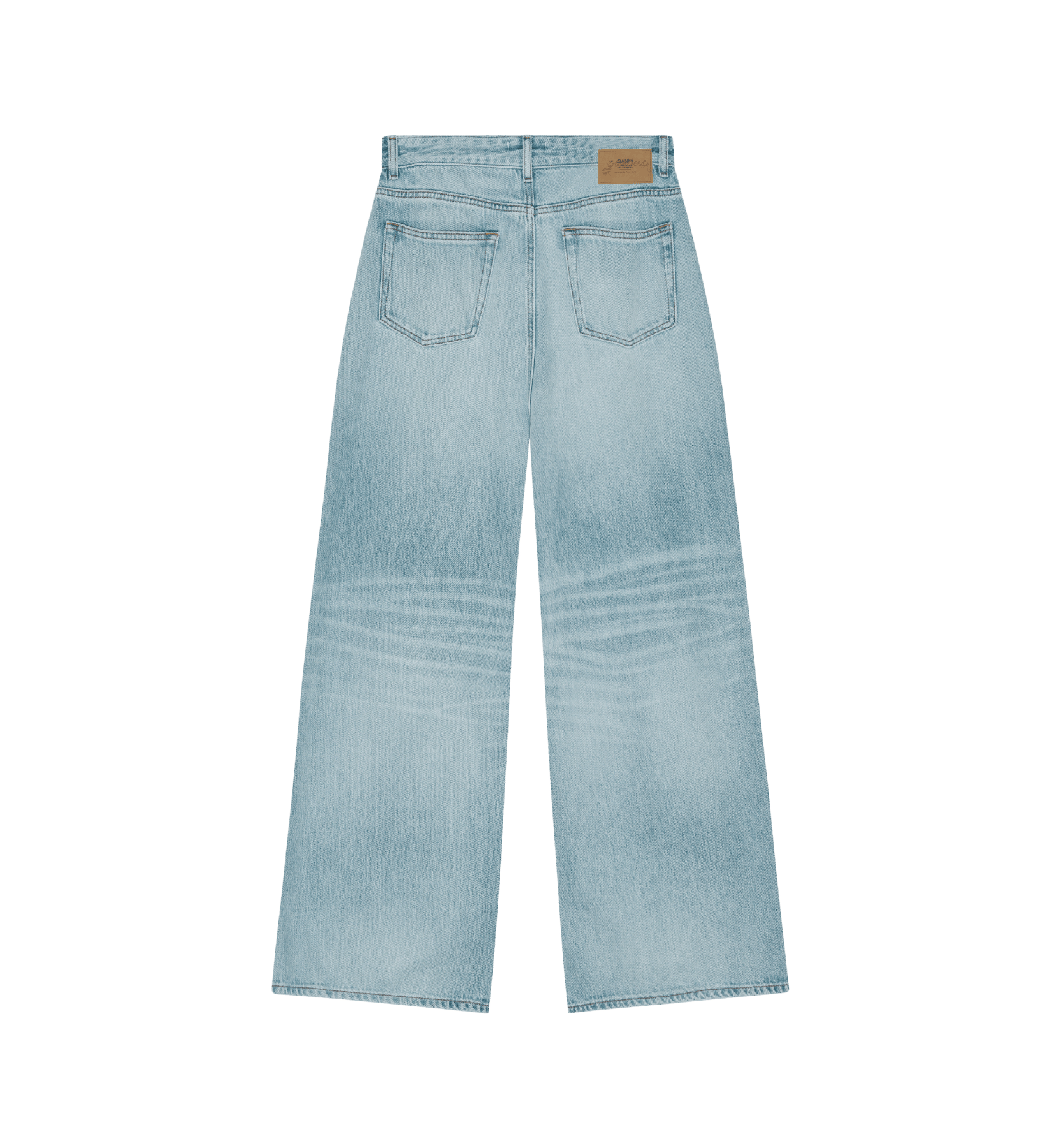 GANNI Rigid Denim Baggy Jeanser