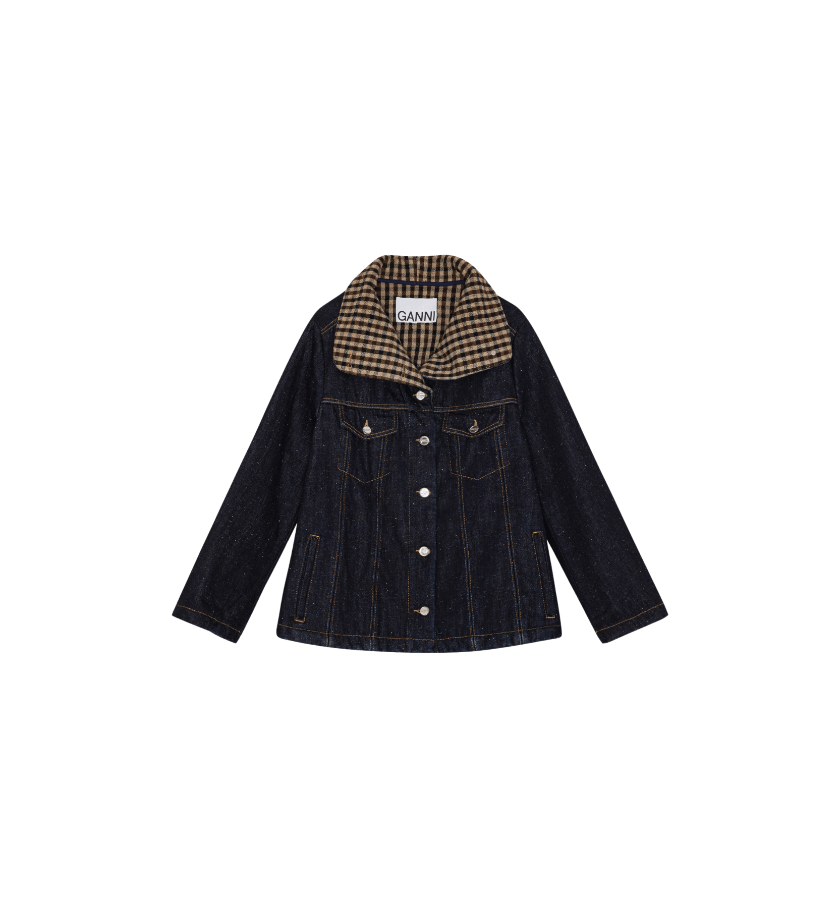 GANNI Neppy Denim Bondet Jakke