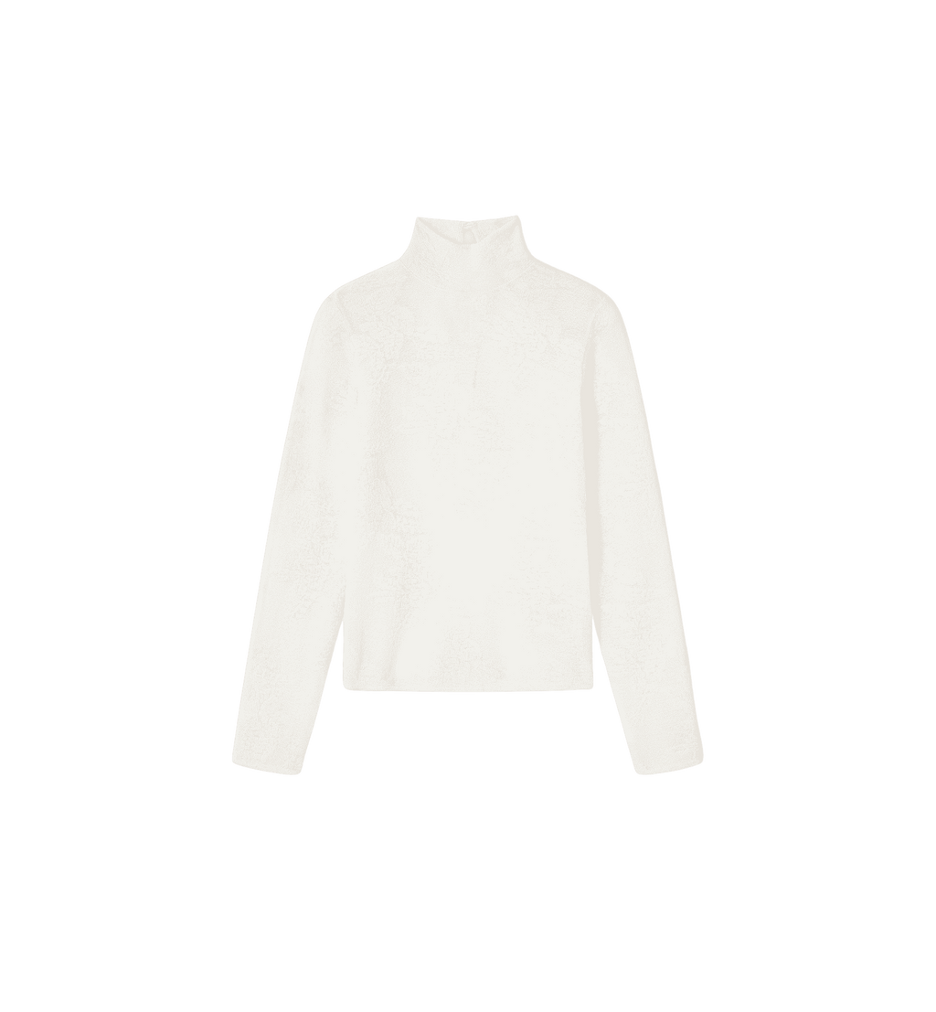 GANNI Gjennomsiktig Blomst Jacquard Mockneck
