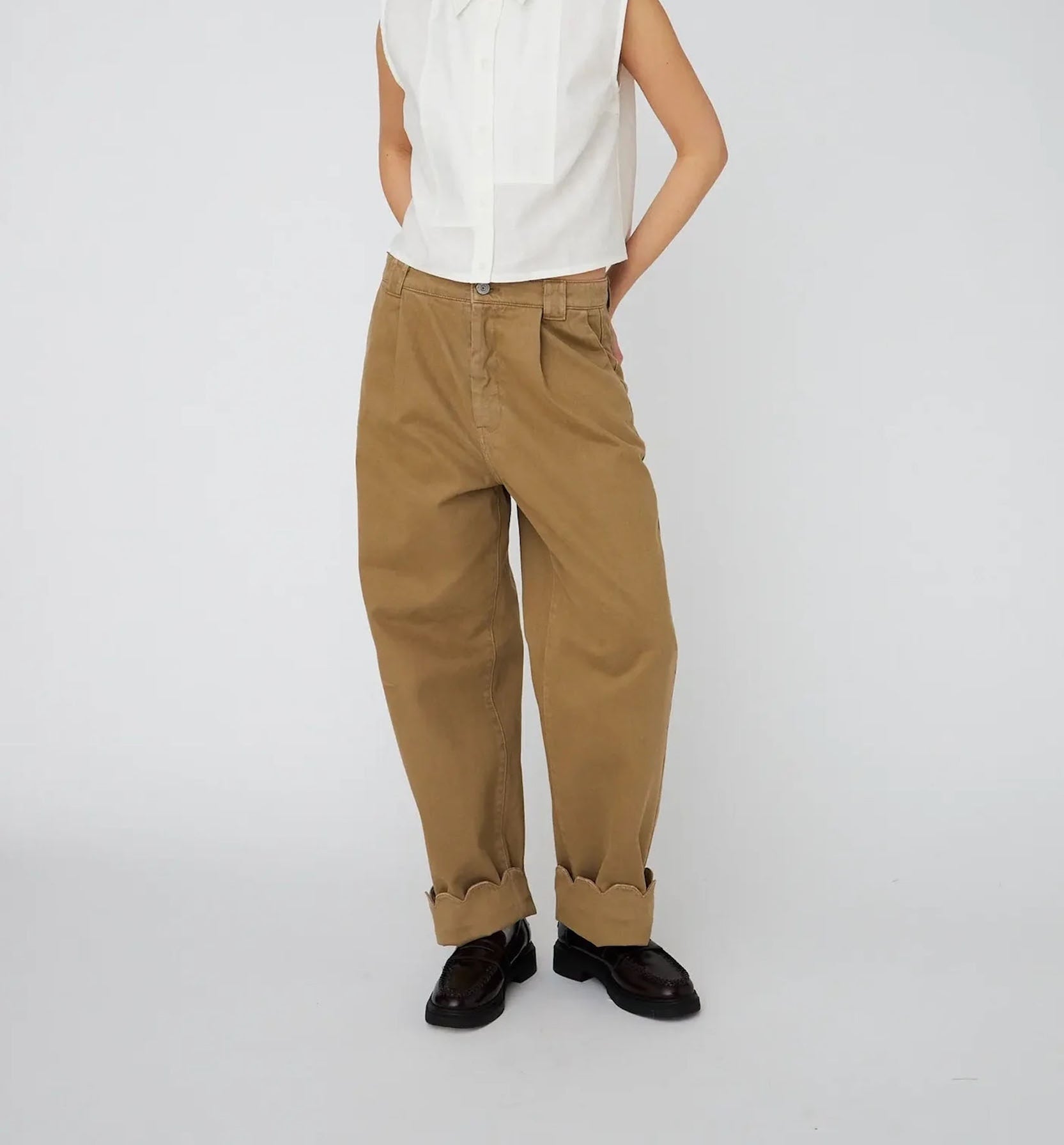 Stella Nova Børstet Overflatebomulls Pants