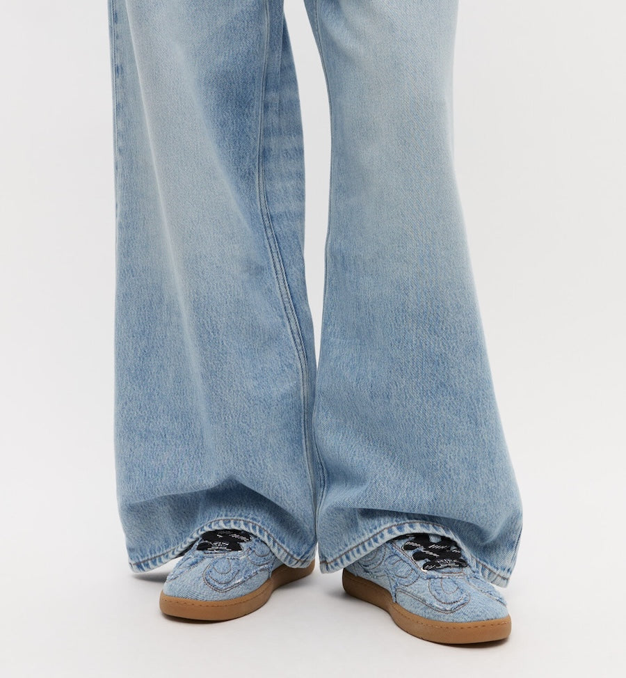 GANNI Denim Råkant Skolesko