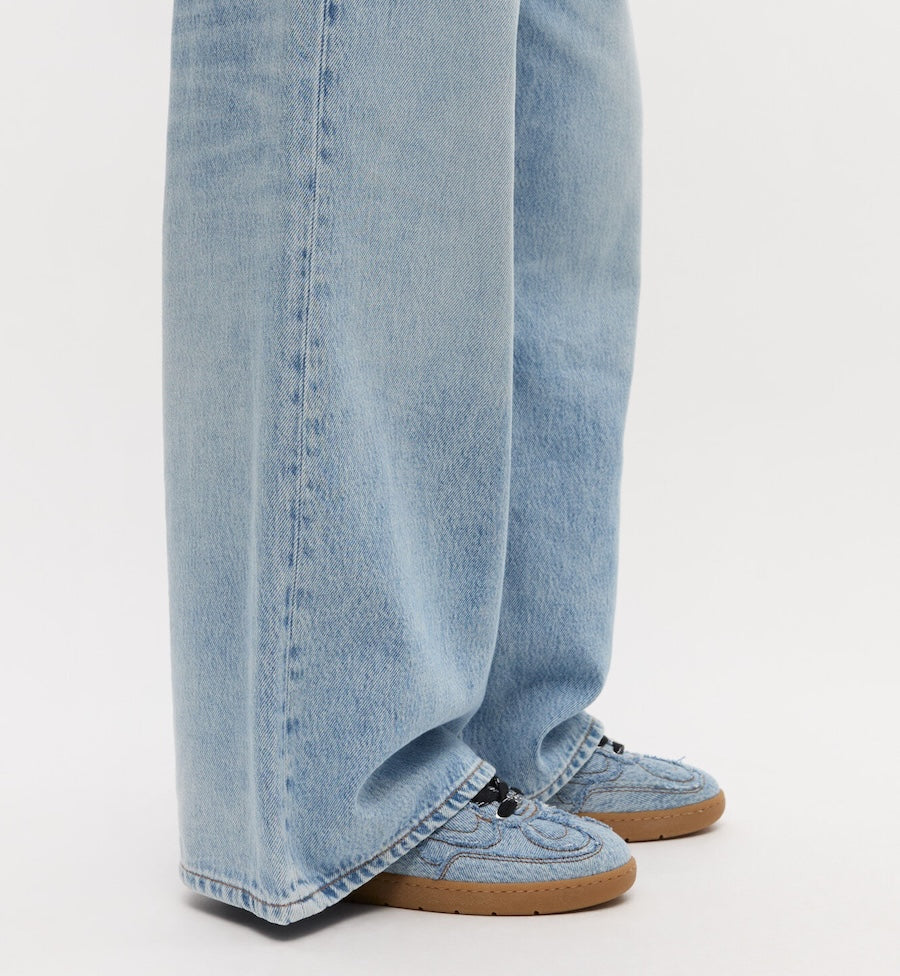 GANNI Denim Råkant Skolesko