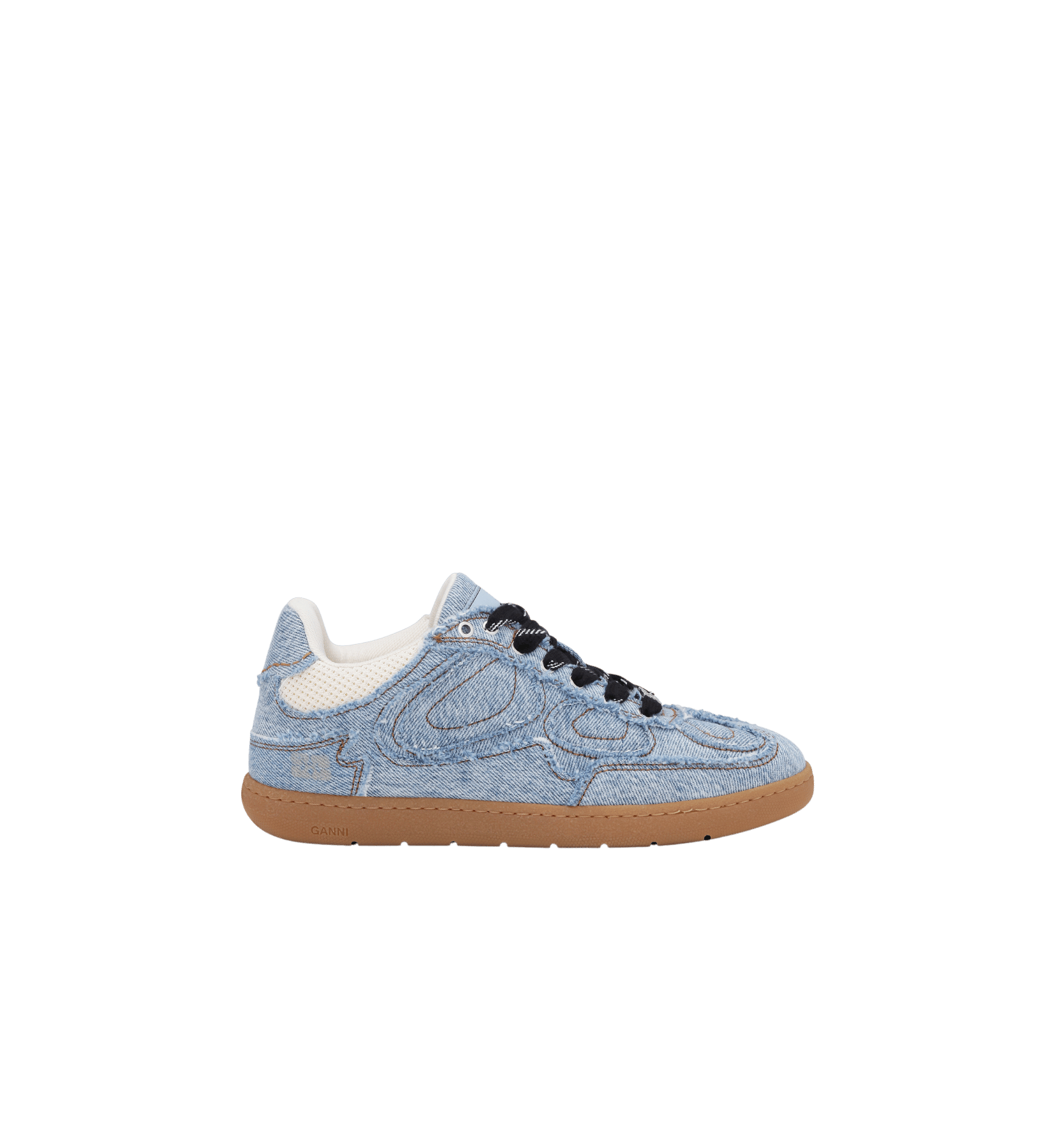 GANNI Denim Råkant Skolesko
