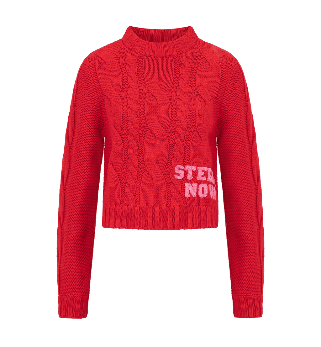 Stella Nova Tilbake til Skolen Korte Kabelstrikket Pullover