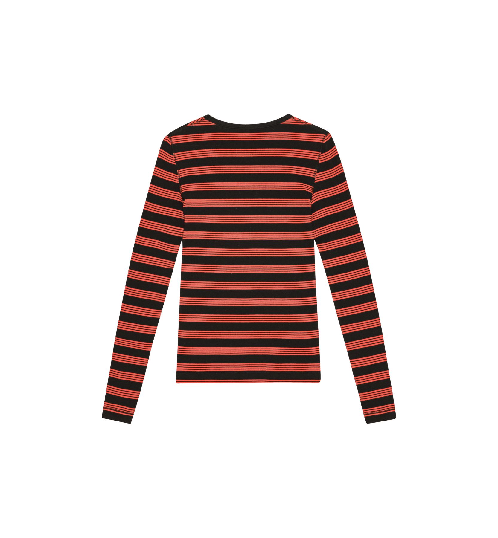 GANNI Stripes Lett ribbestrikket langermet