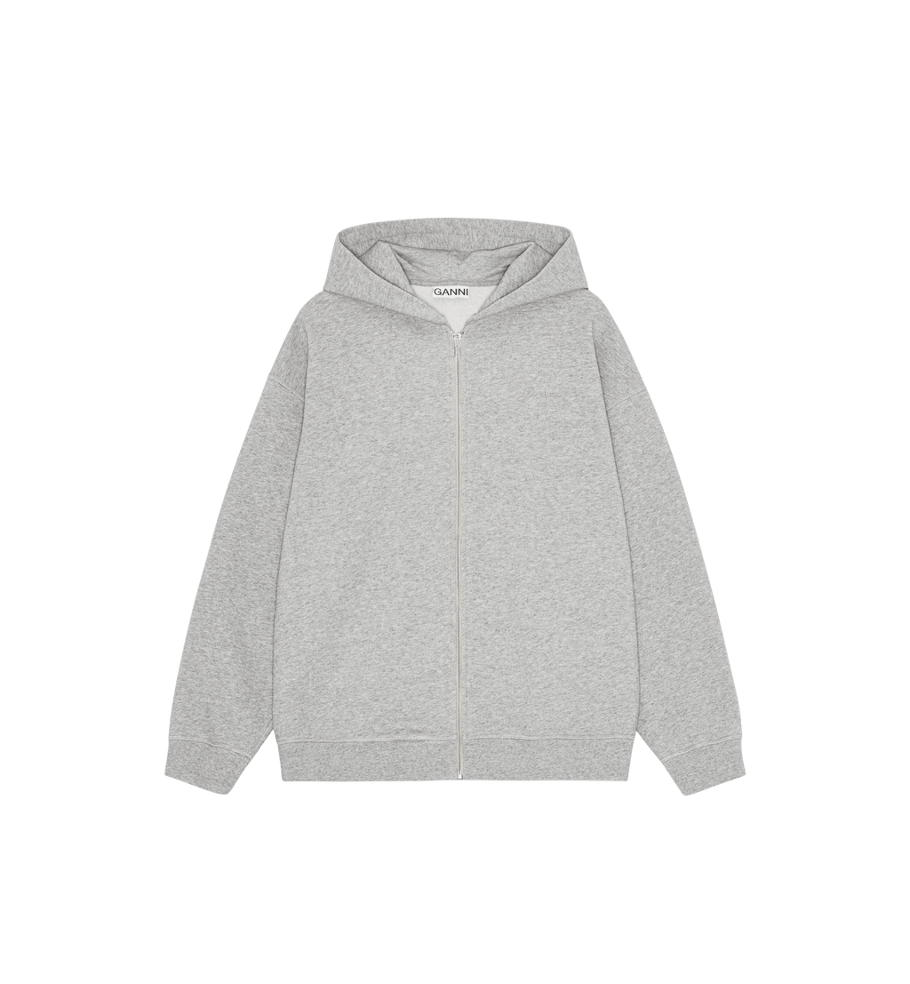 GANNI Isoli Teddy Oversized Glidelås Hoodie