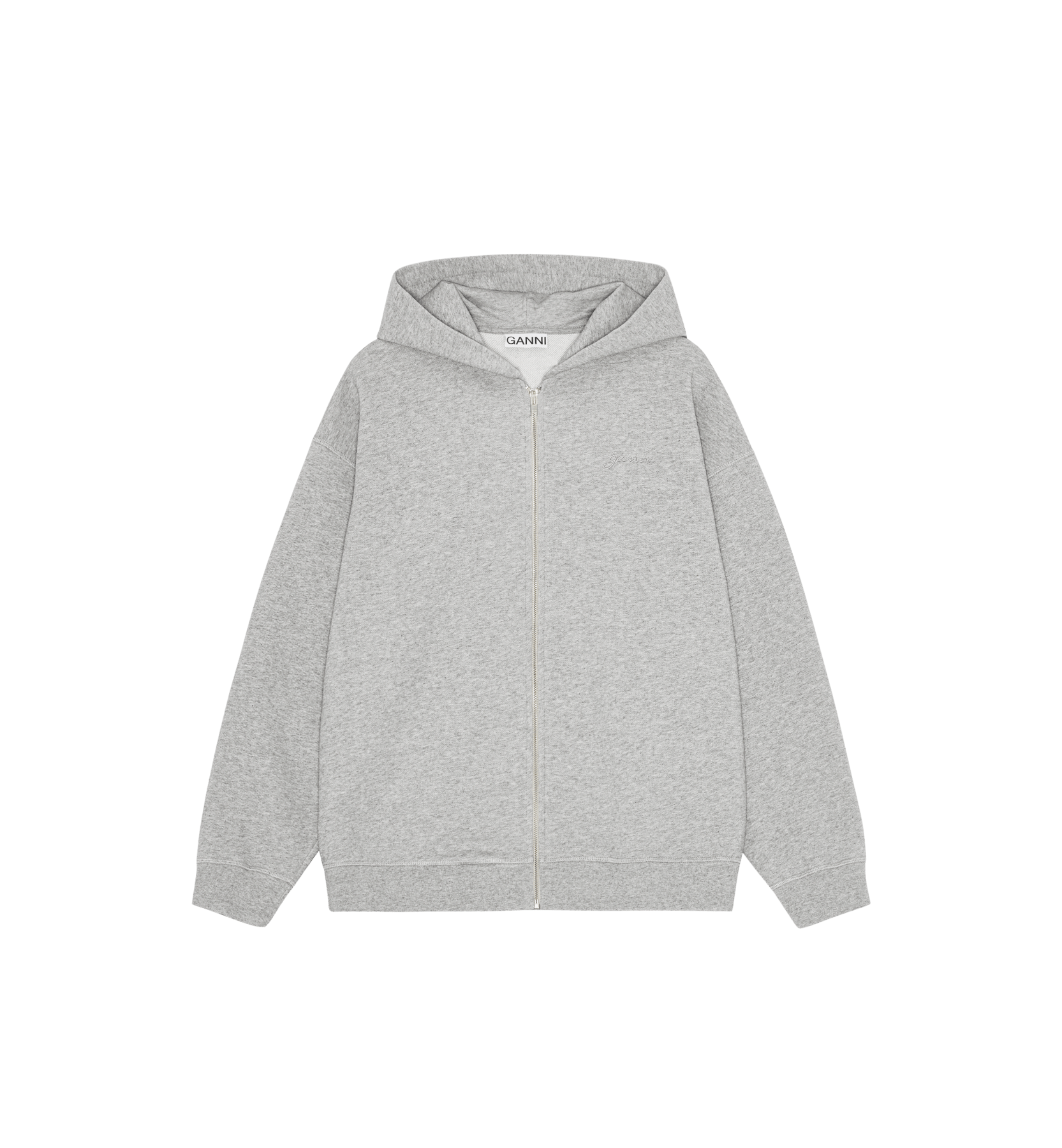 GANNI Isoli Teddy Oversized Glidelås Hoodie