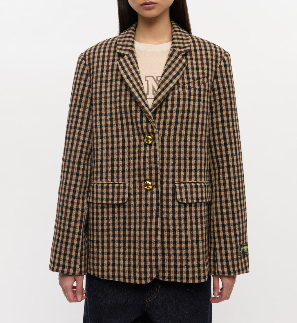 GANNI Ullblanding Over size Blazer