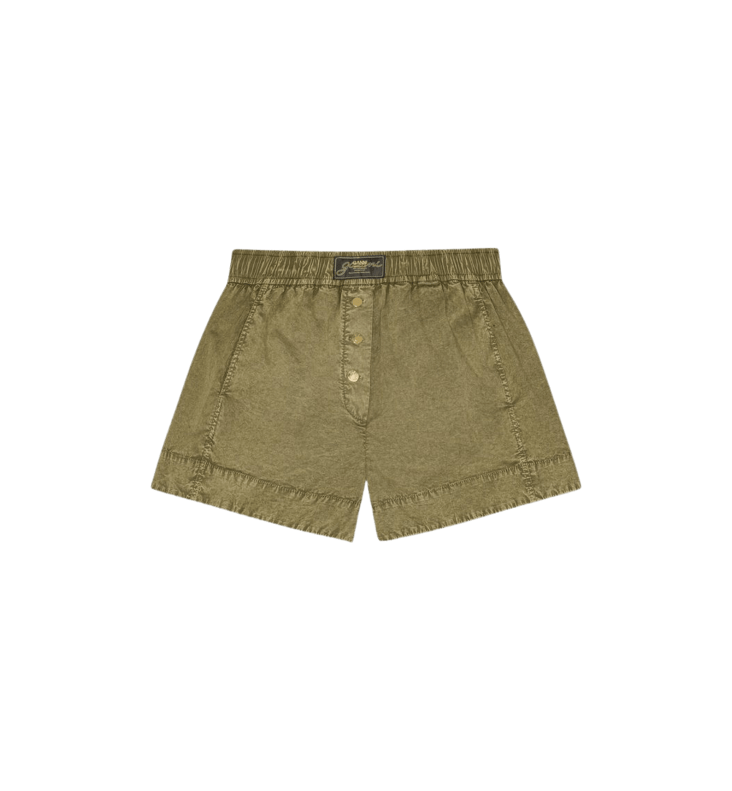 GANNI Vasket Elastisk Shorts