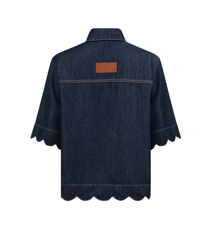 Stella Nova Mørk Denim Skjorte